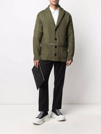 Alexander McQueen cable-knit wool cardigan outlook