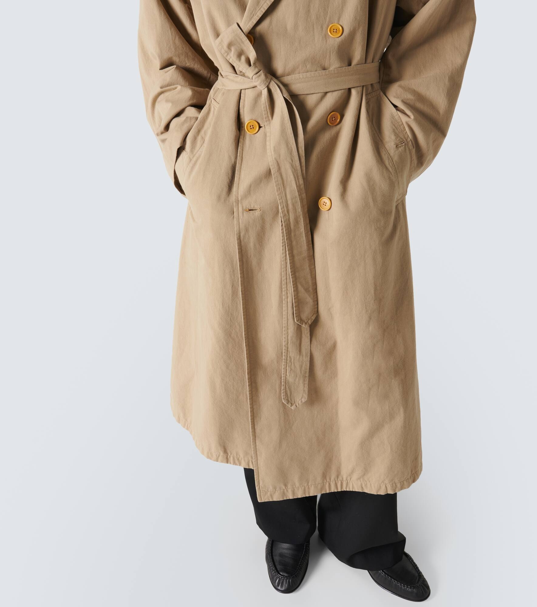 Montrose cotton and linen trench coat - 6