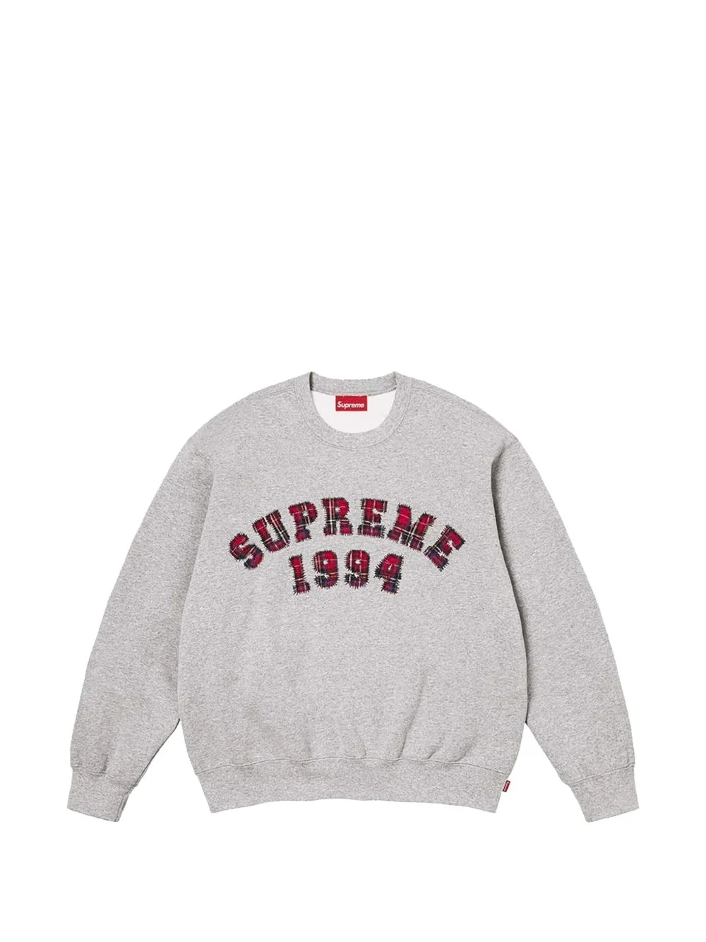 Plaid Arc appliqué sweater - 1