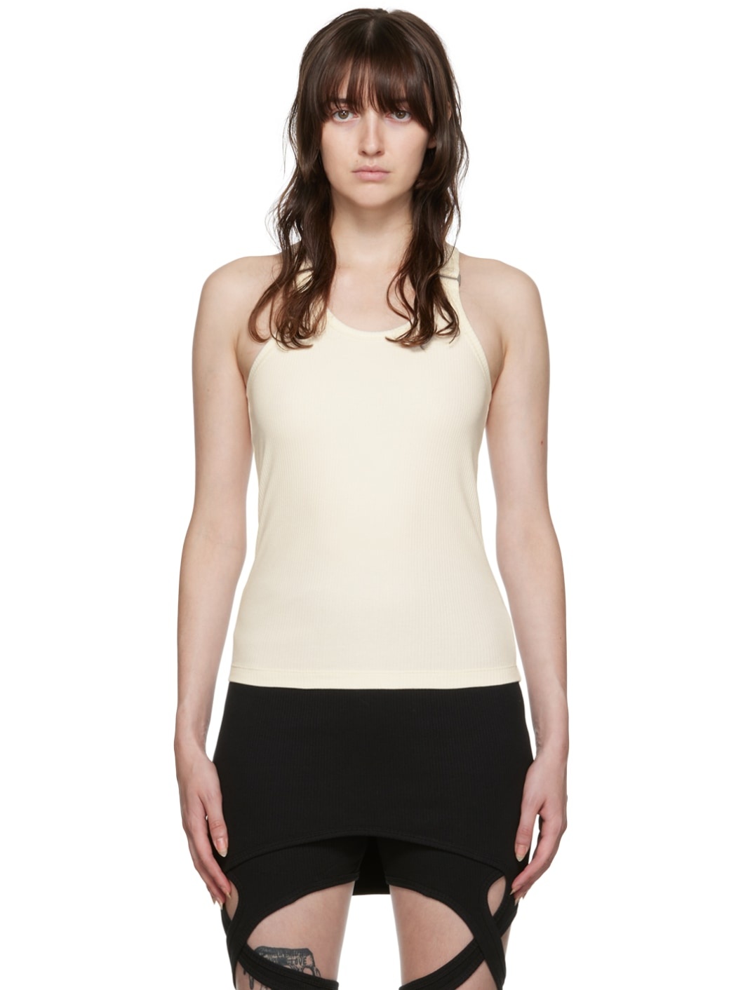 White E-Hook Tank Top - 1