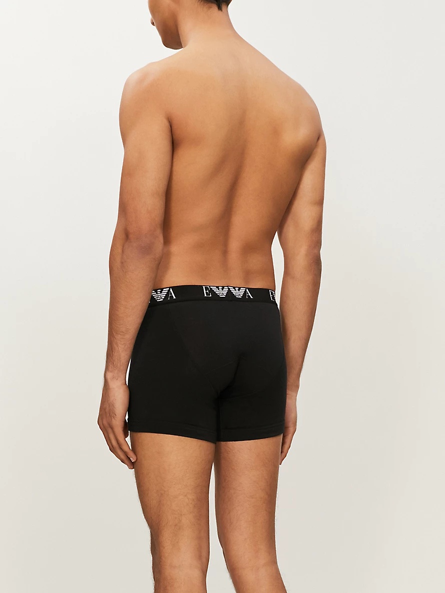 Pack of two logo-detail regular-fit stretch-cotton boxers - 3