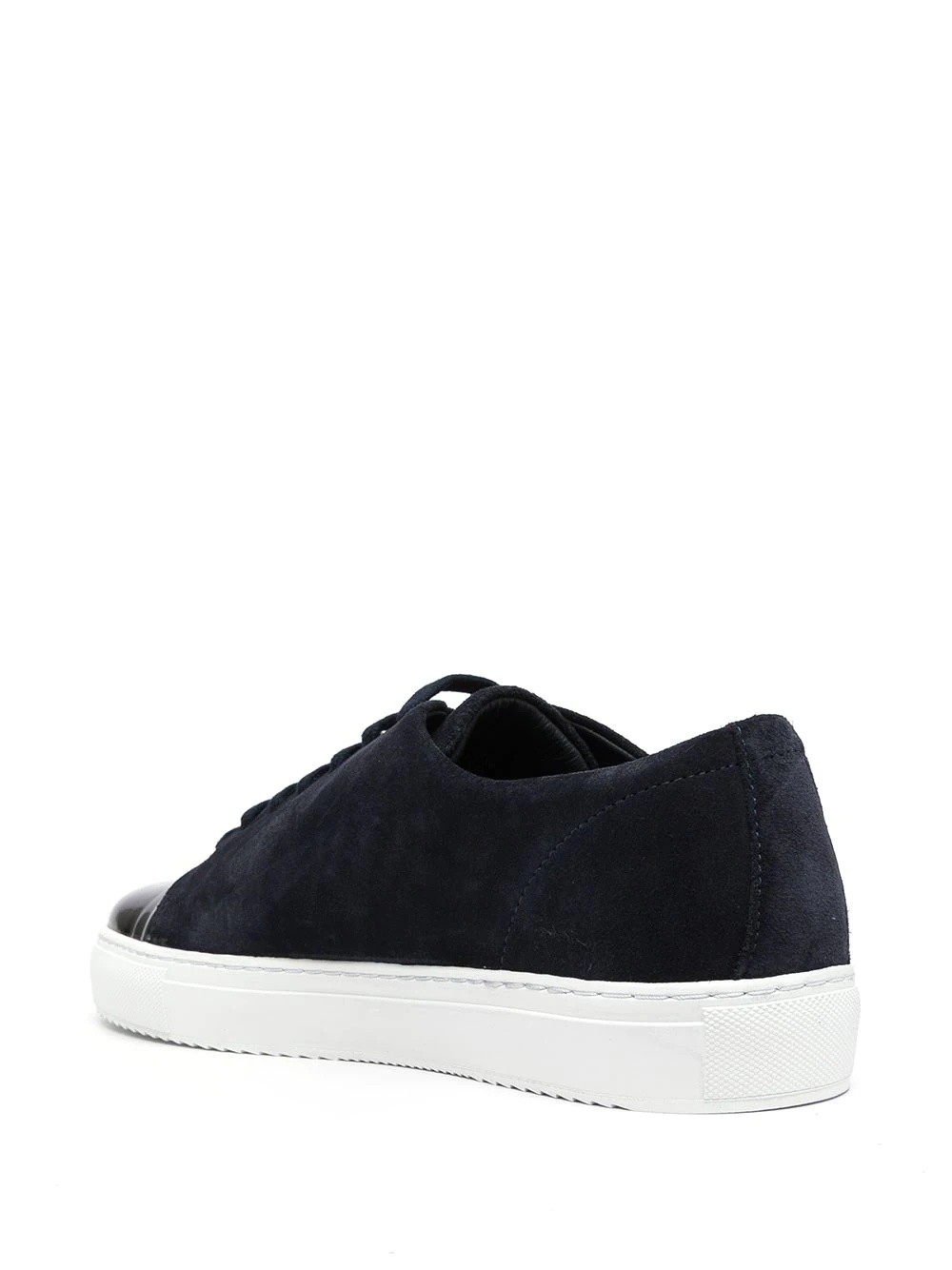 cap toe lace-up sneakers - 3