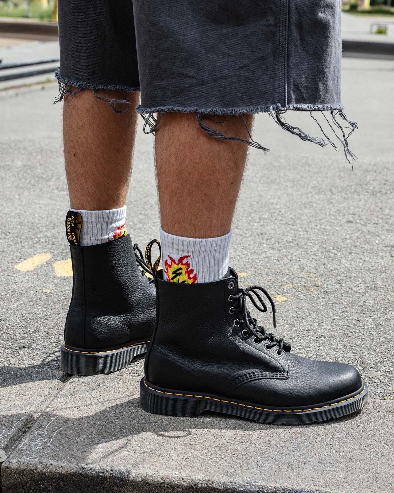 1460  Ambassador Leather Lace Up Boots - 8