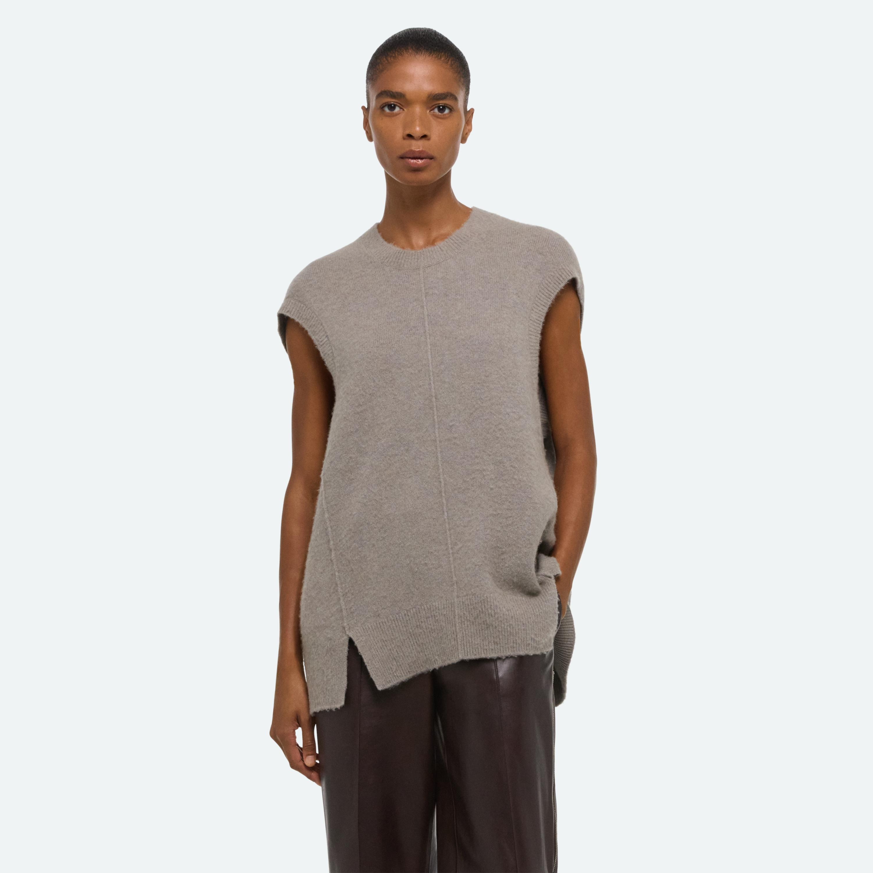 BRUSHED SWEATER VEST - 8