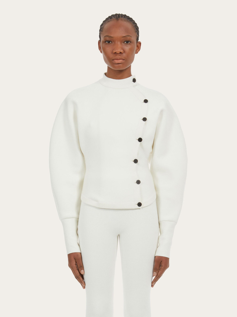 FERRAGAMO Asymmetric button up jacket outlook