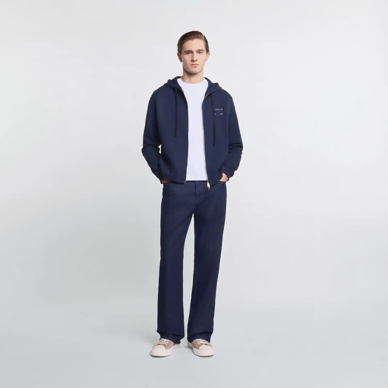 HOGAN Sweatshirt in cotton with zip outlook