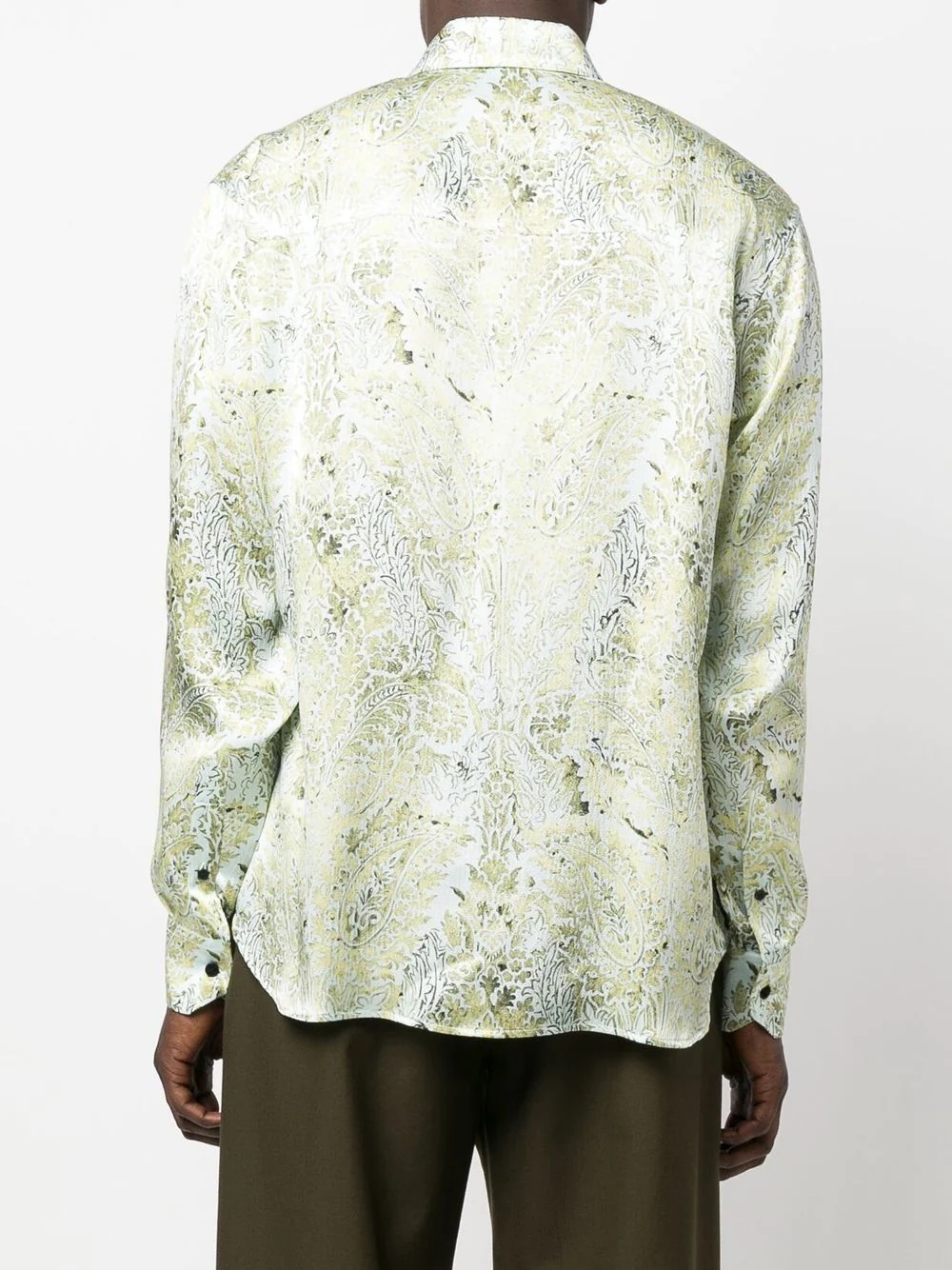 floral silk shirt - 4