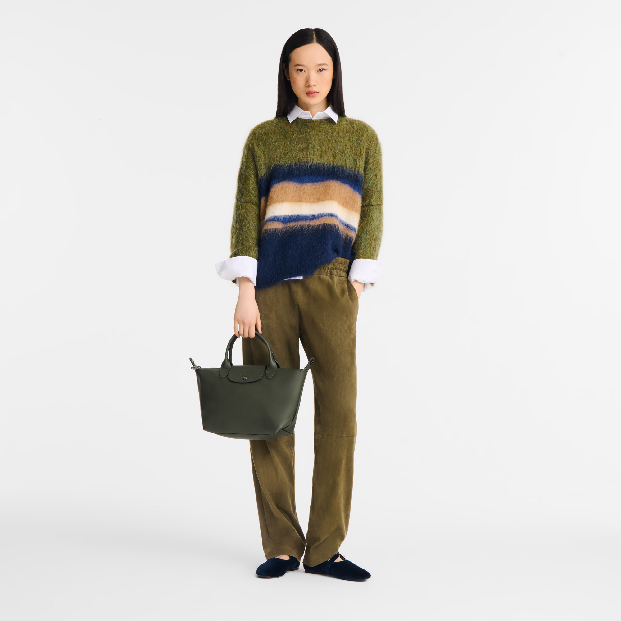 Le Pliage Xtra S Handbag Fir - Leather - 2