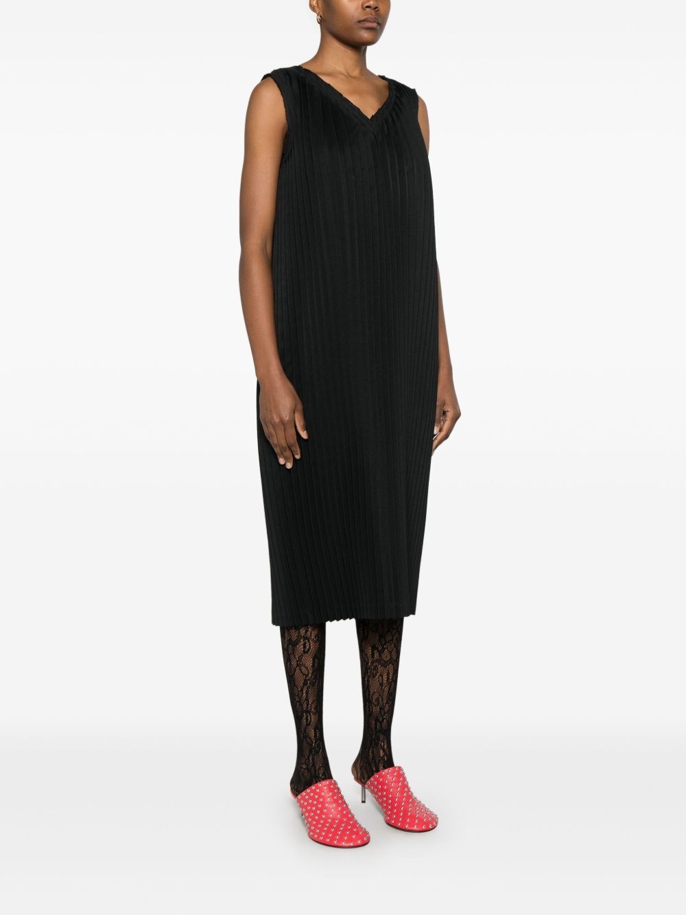 pleated midi dress - 3