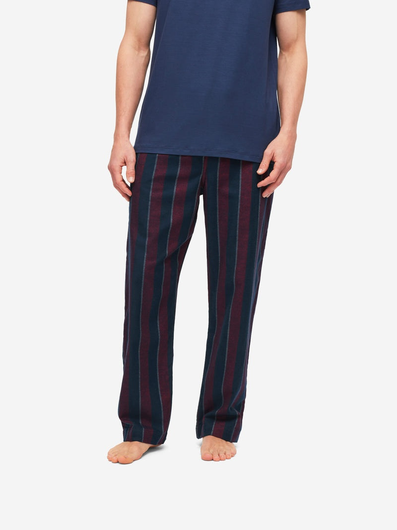 Men's Lounge Trousers Kelburn 24 Brushed Cotton Navy 5
