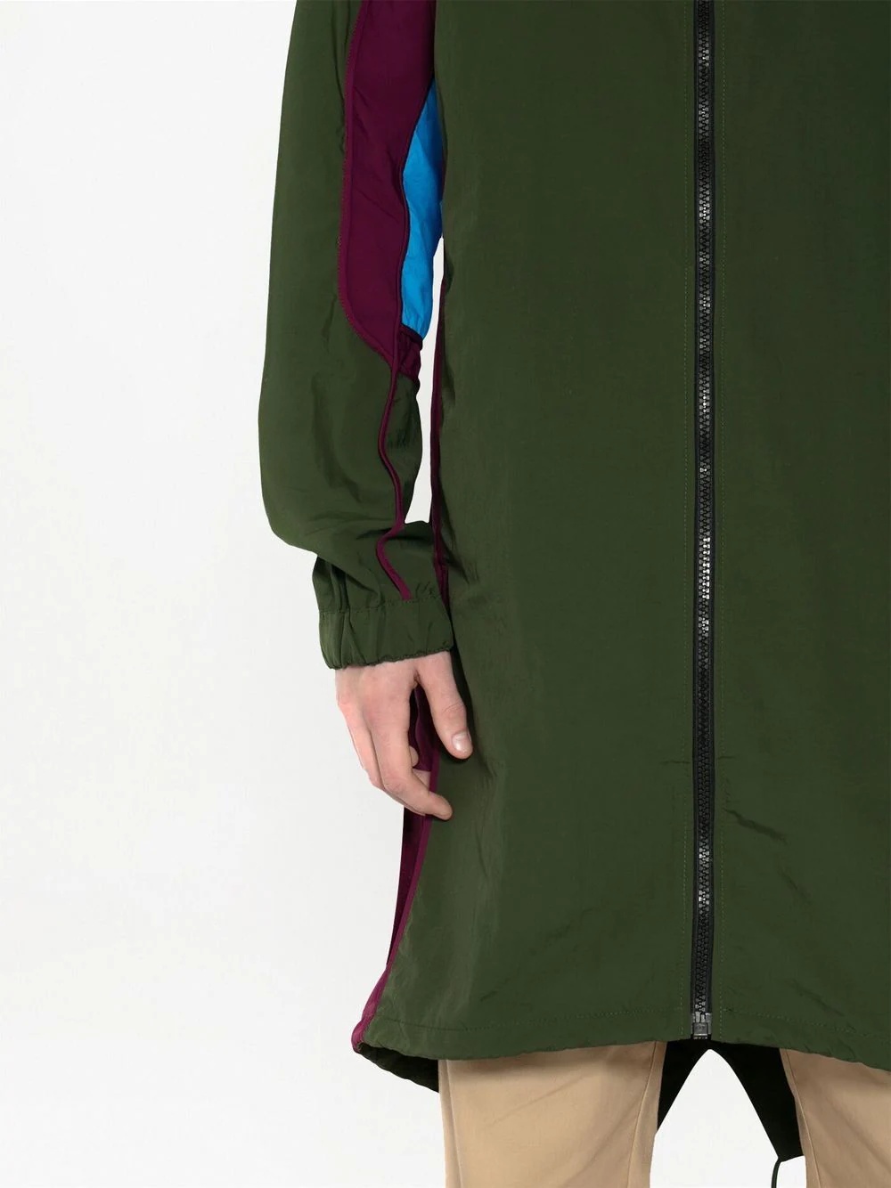 colour-block parka coat - 5