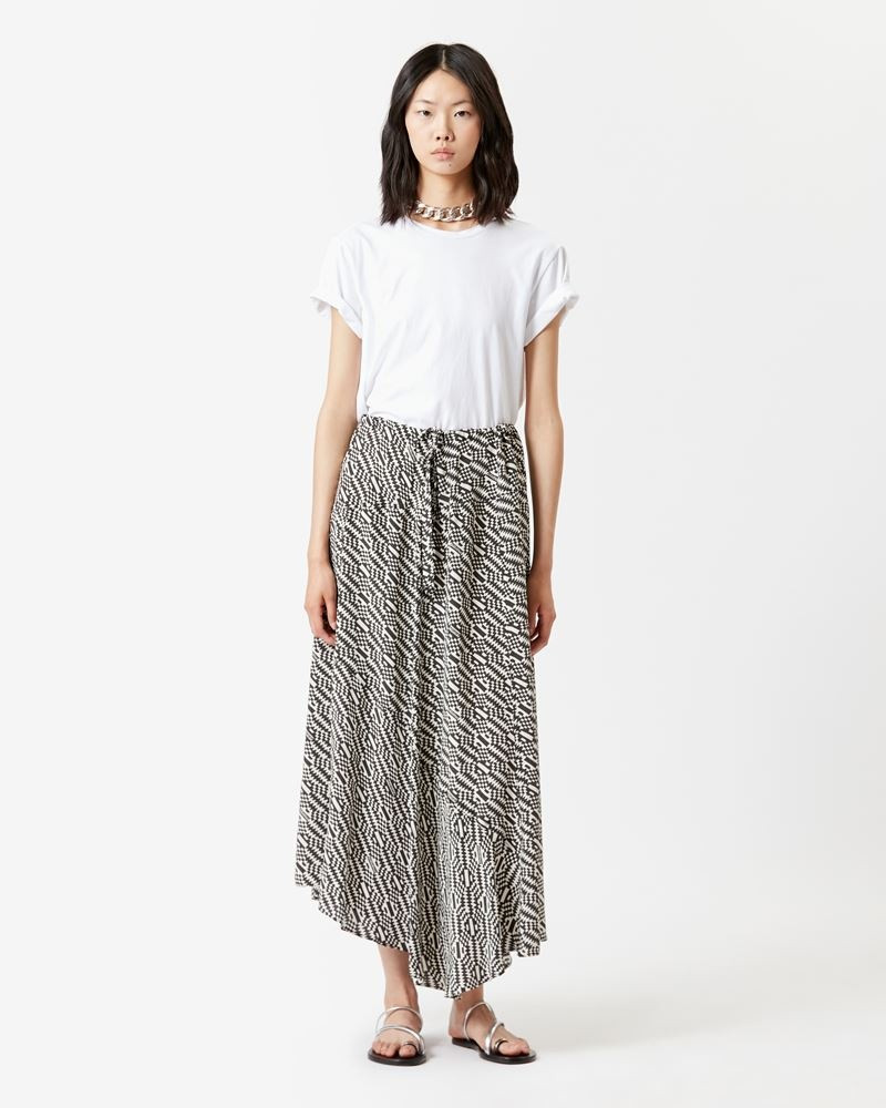 Isabel Marant Étoile ALONA LONG MONOGRAM SKIRT outlook