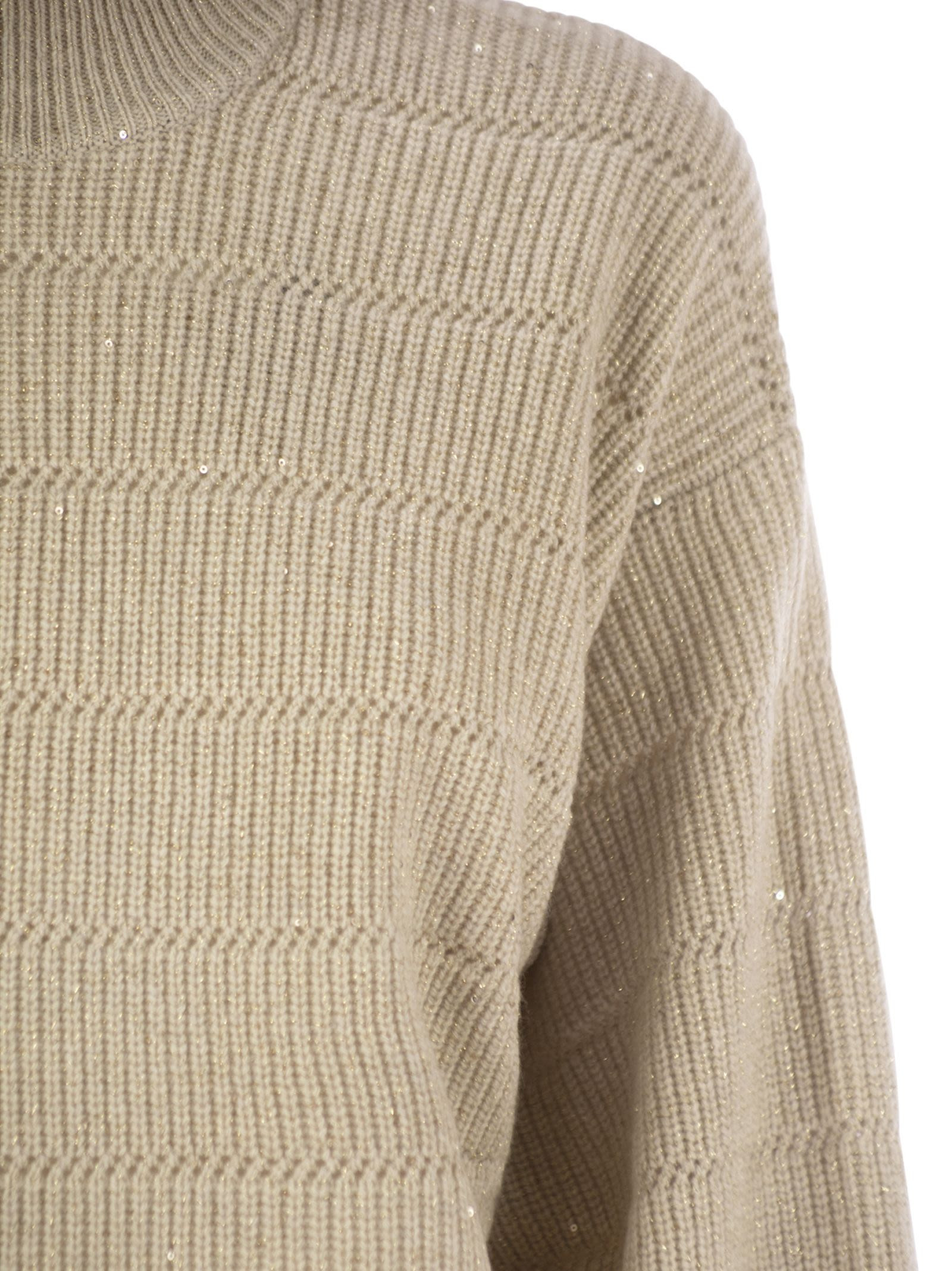 Brunello Cucinelli Women Cashmere And Wool Turtleneck Sweater - 4