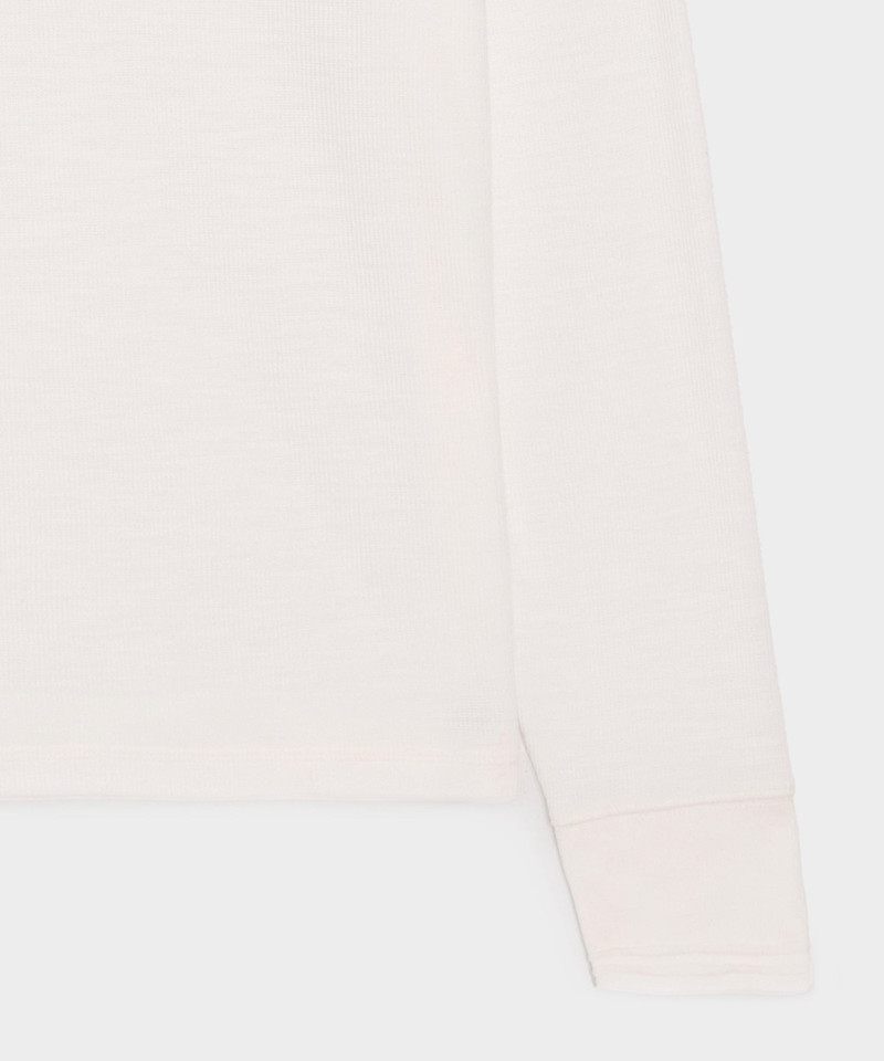 Lightweight Mini Waffle Henley 5