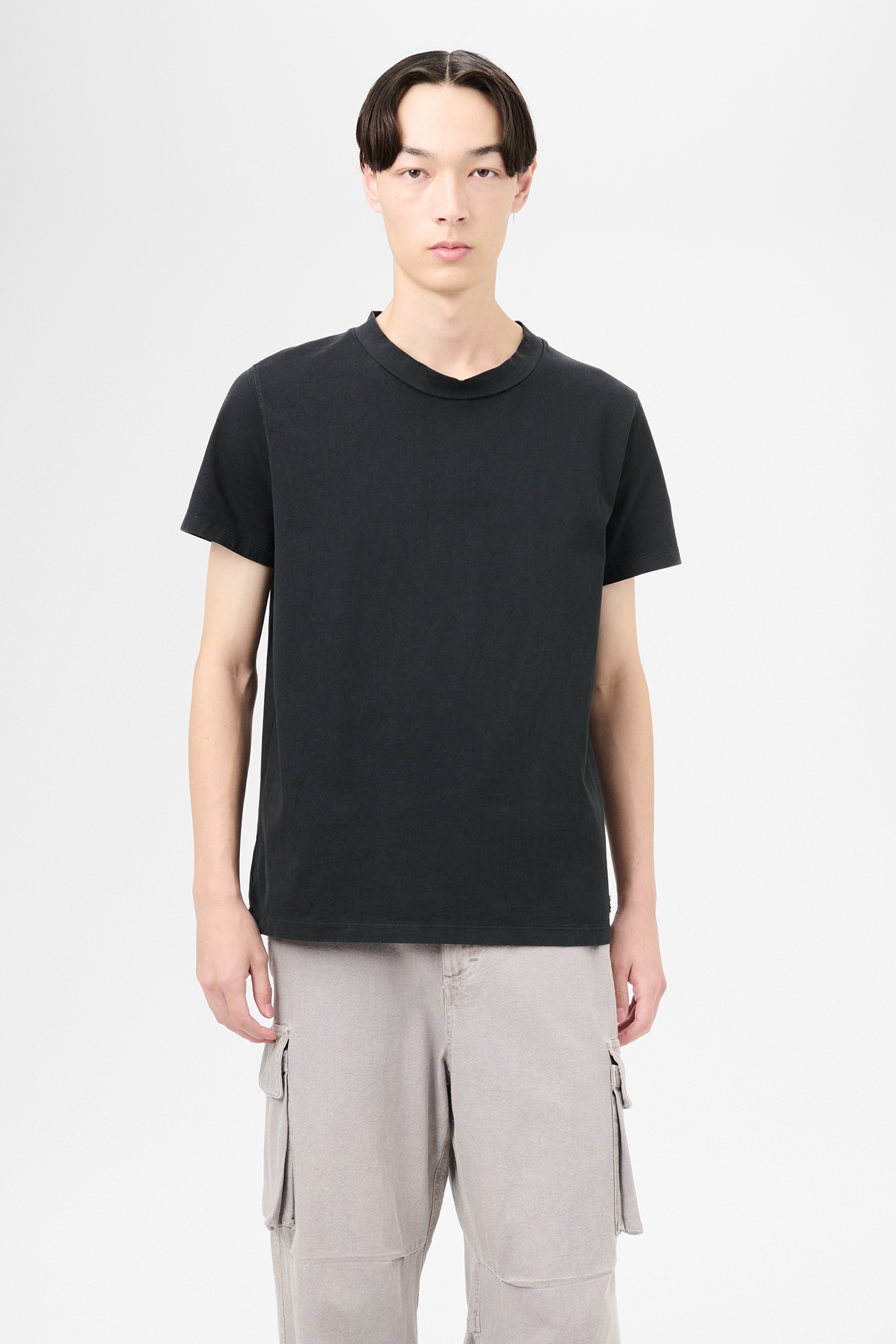 Our Legacy Bliss T-shirt Washed Black Band Jersey | REVERSIBLE