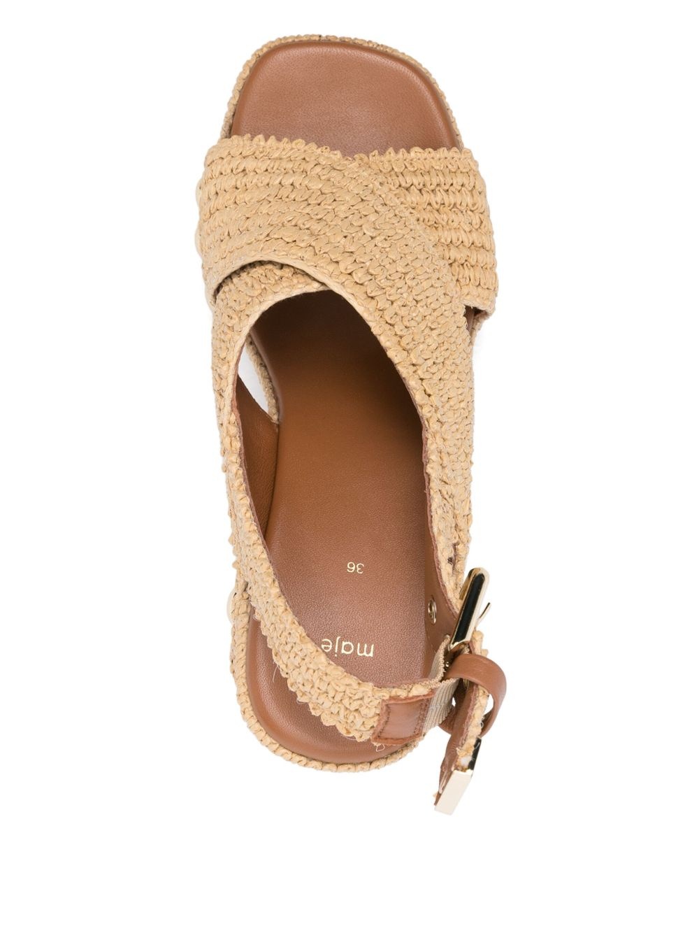 110mm woven sandals - 4