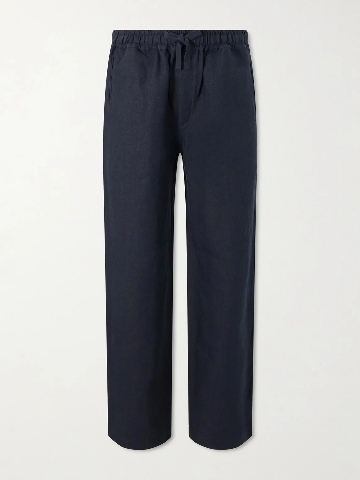 Straight-Leg Linen Trousers - 1