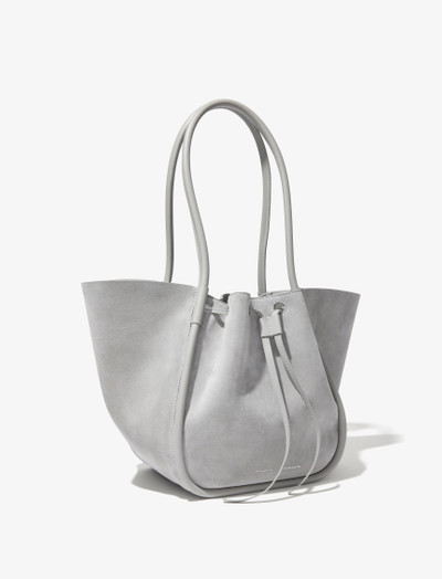 Proenza Schouler Large Ruched Tote in Suede outlook