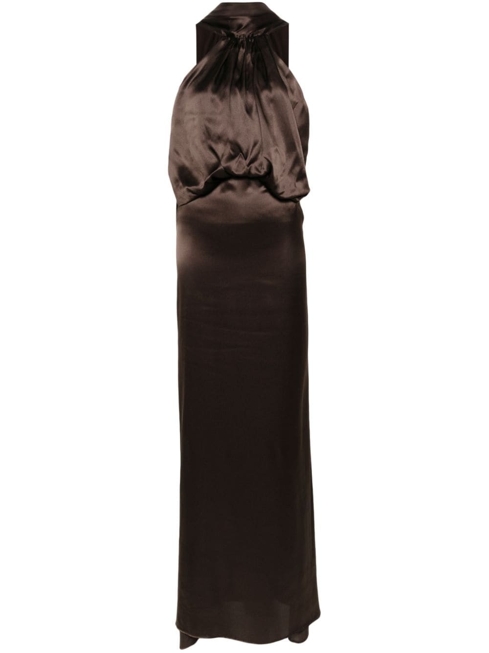 silk maxi dress - 1