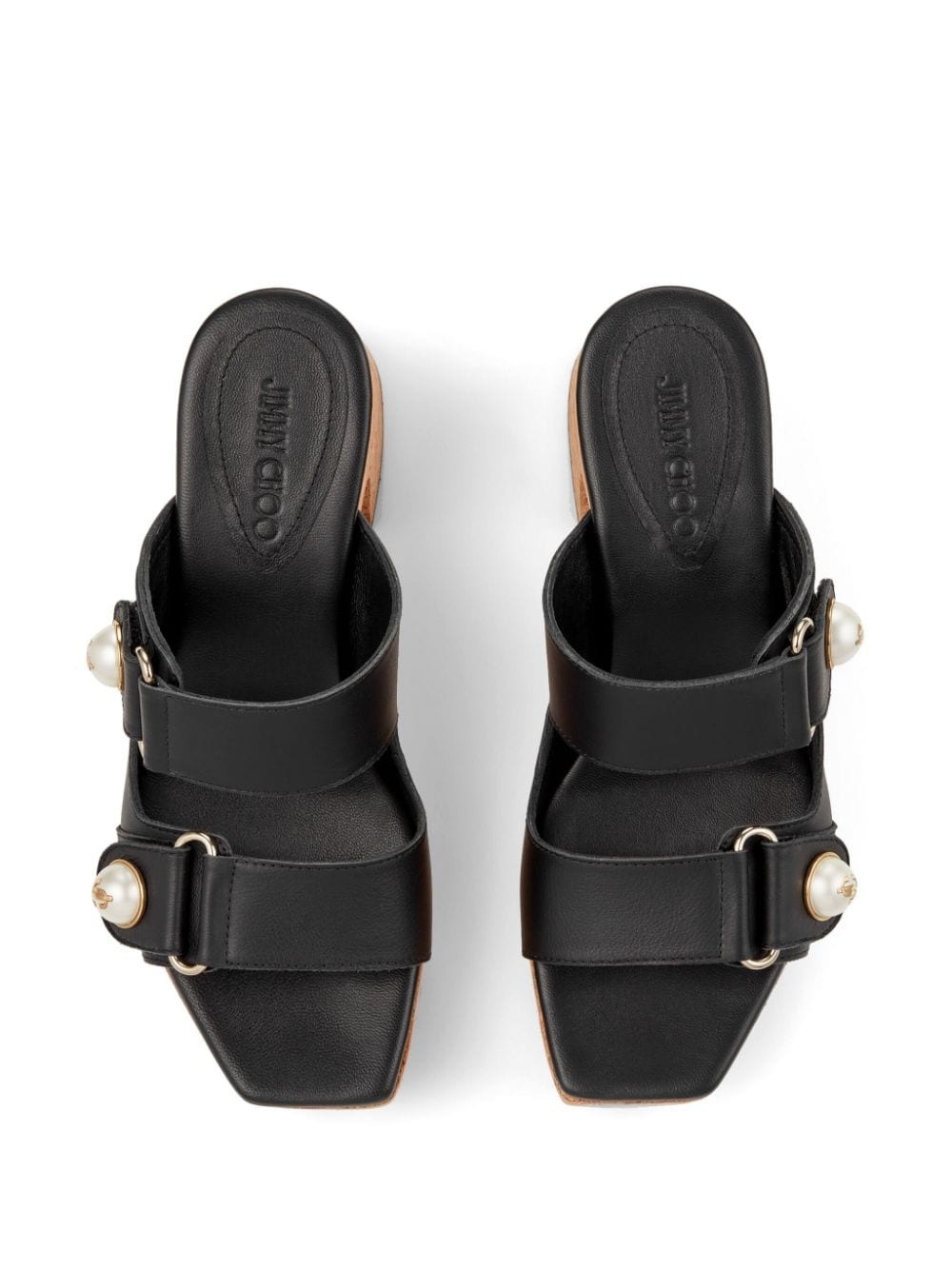 Fayence 95mm leather platform sandals - 4