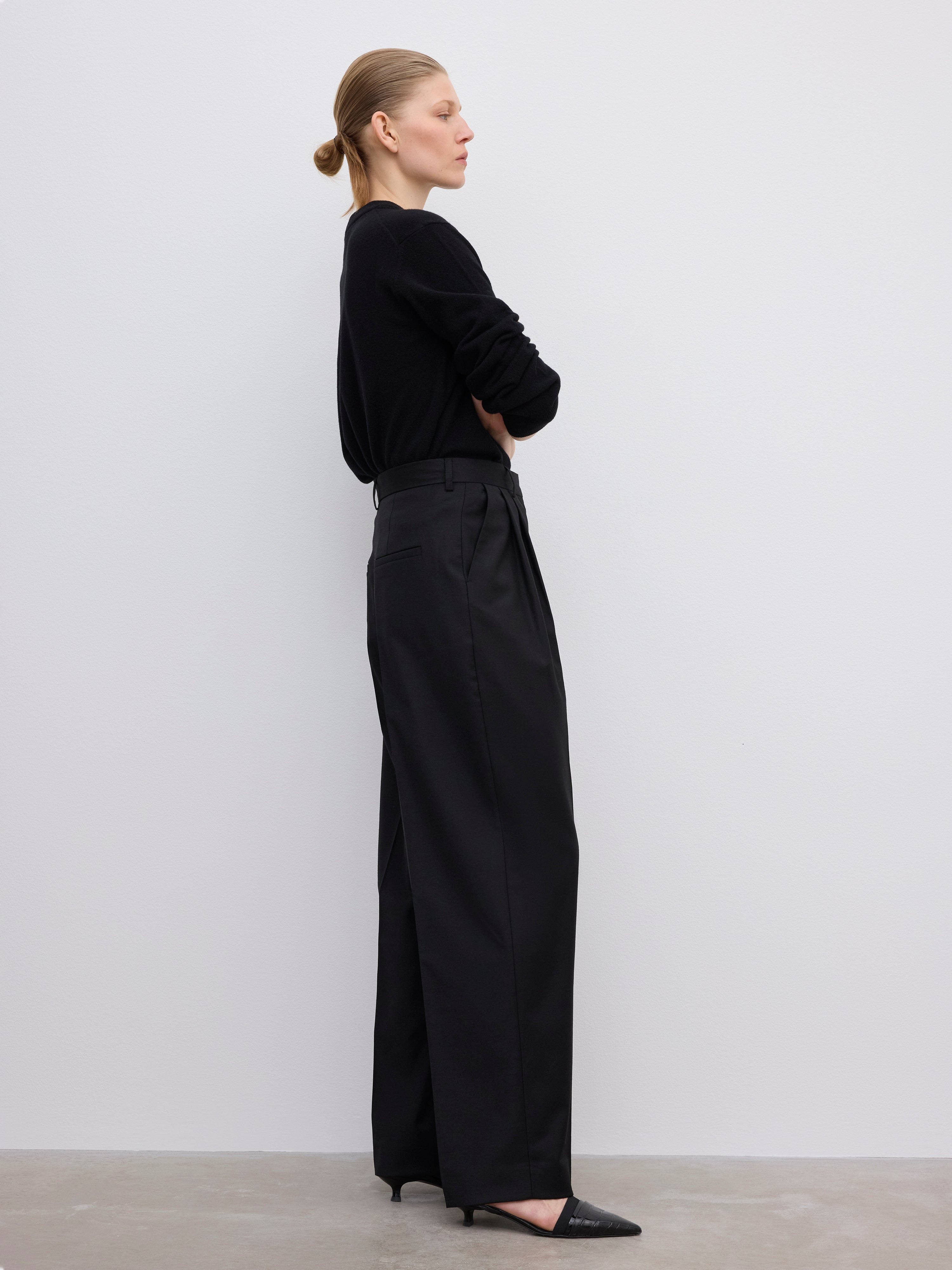 Wide Suit Trousers - 3