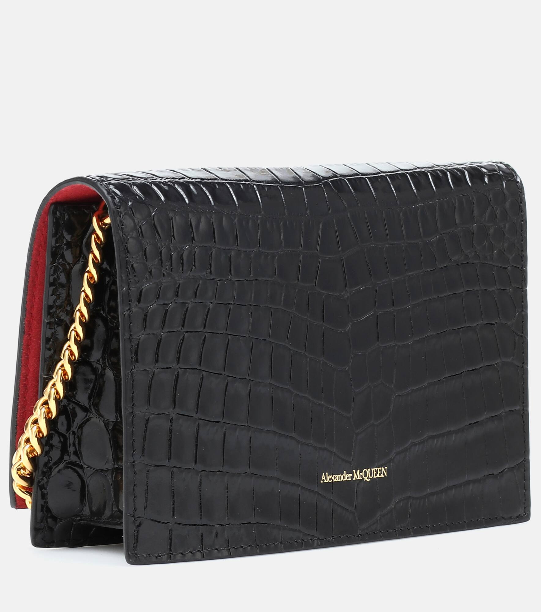 Skull Small leather crossbody bag - 4