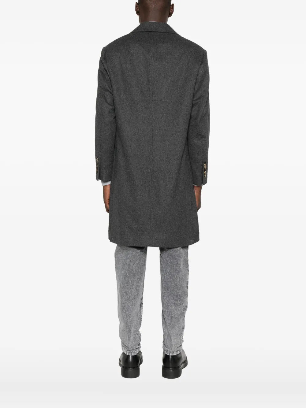 Brunello Cucinelli Men ^ Coat With Button Closure And Pocket - 4