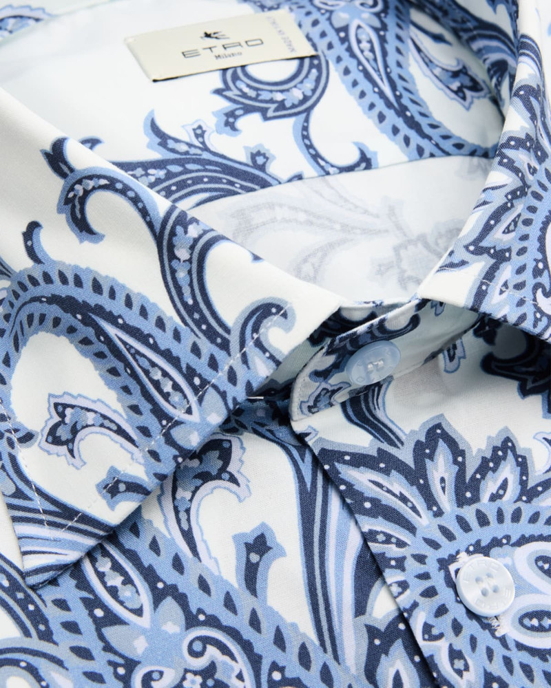Etro Men's Paisley Jacquard Roma-Fit Dress Shirt outlook