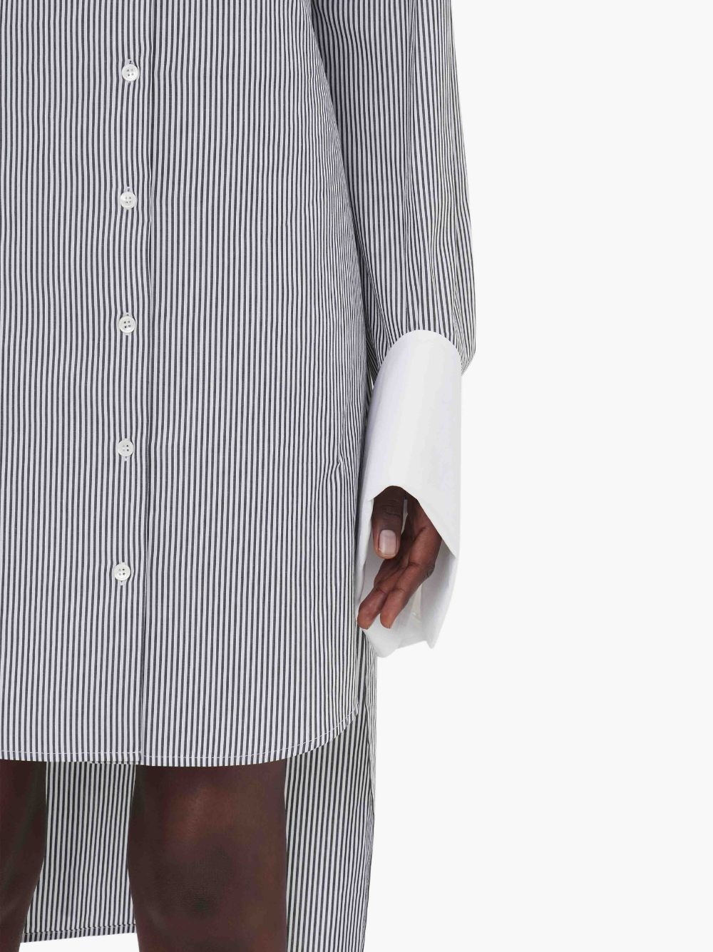 OVERSIZED CUFF SHIRT DRESS - 5