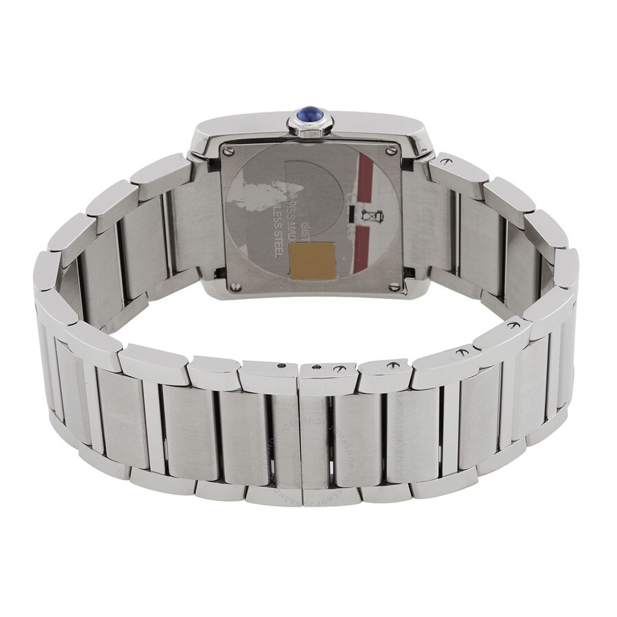 Cartier Tank Francaise Medium Model Diamond Silver Dial Ladies Watch W4TA0021 - 3