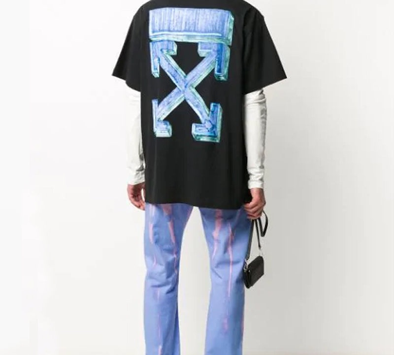 Off-White Fw20 Maker Arrows Print Short Sleeve Round Neck OMAA038E20JER0021045 - 6