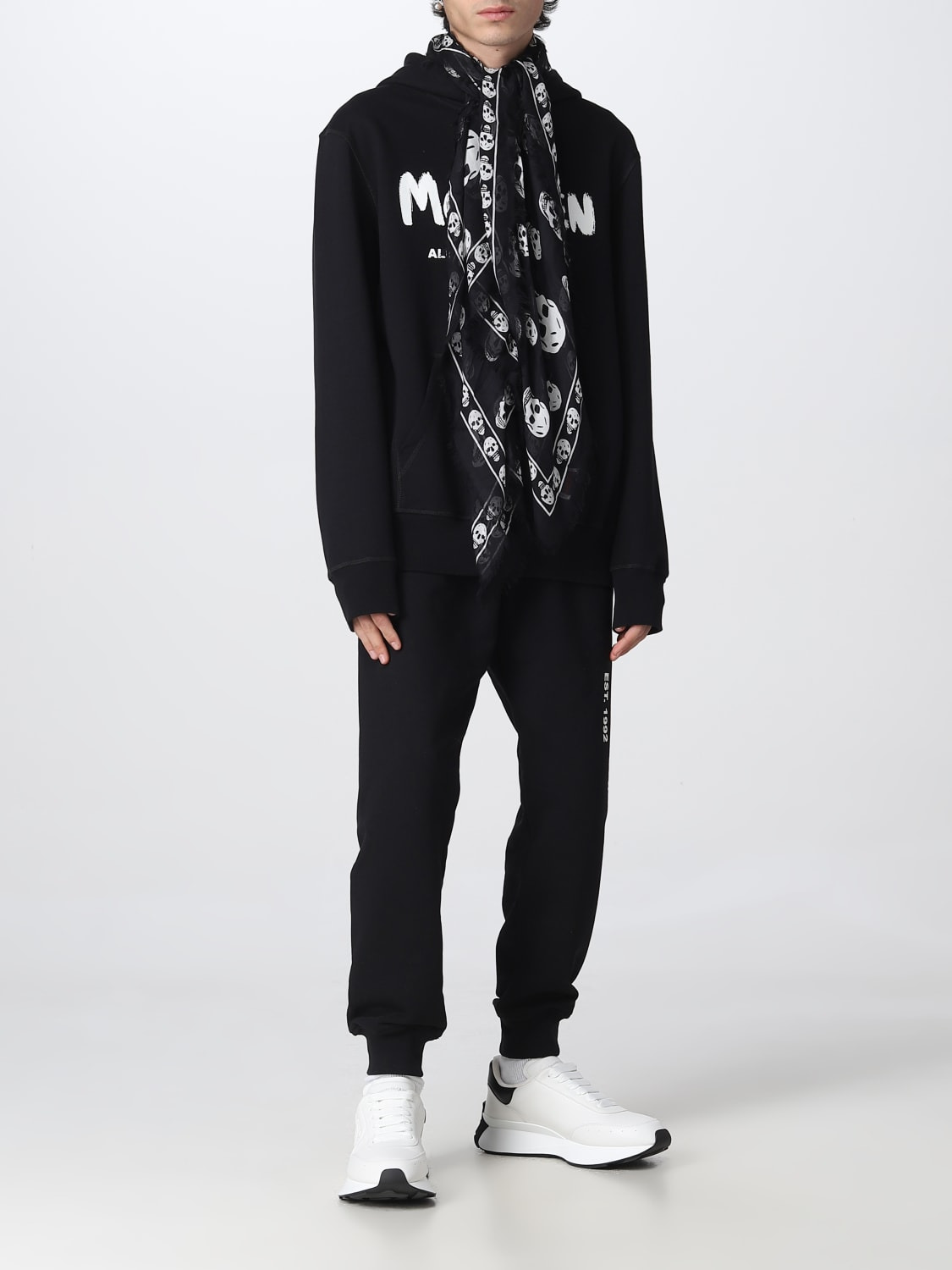 Skull Alexander McQueen scarf in silk blend - 4