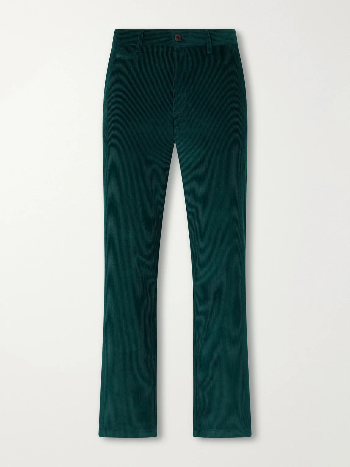 Straight-Leg Cotton-Corduroy Trousers - 1