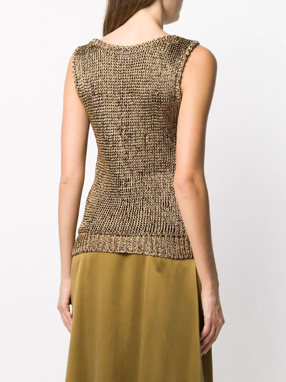 sleeveless knitted top - 4