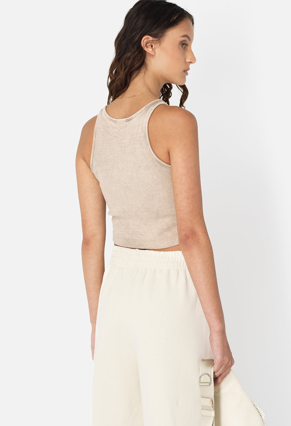 MINERAL WASH GEMINI RIB CROPPED TANK - 3