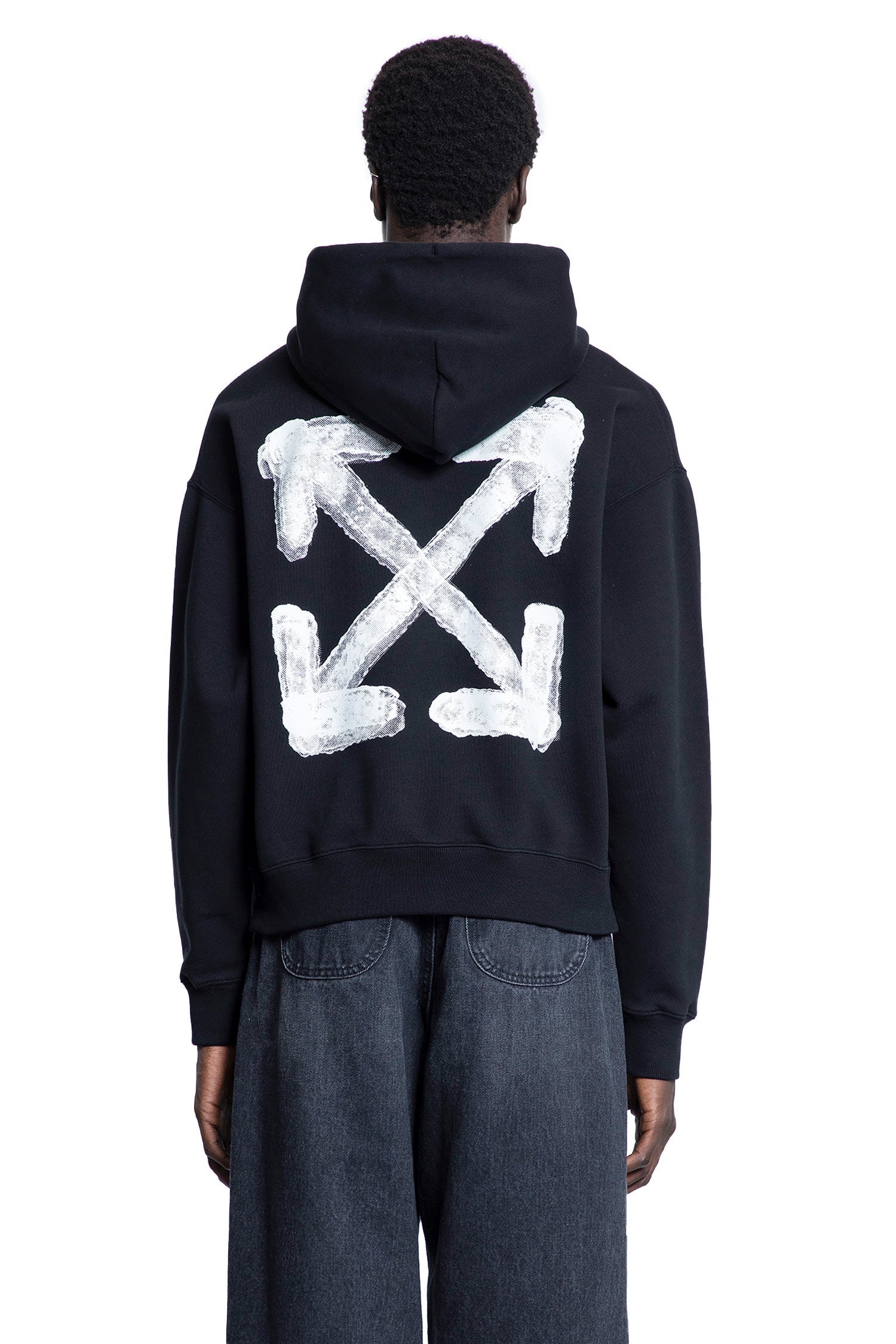 【関税込み】Off-White ブラック バイブアロー フーディ Off-White Vibe Arrow Skate Hoodie | Black | FARFETCH