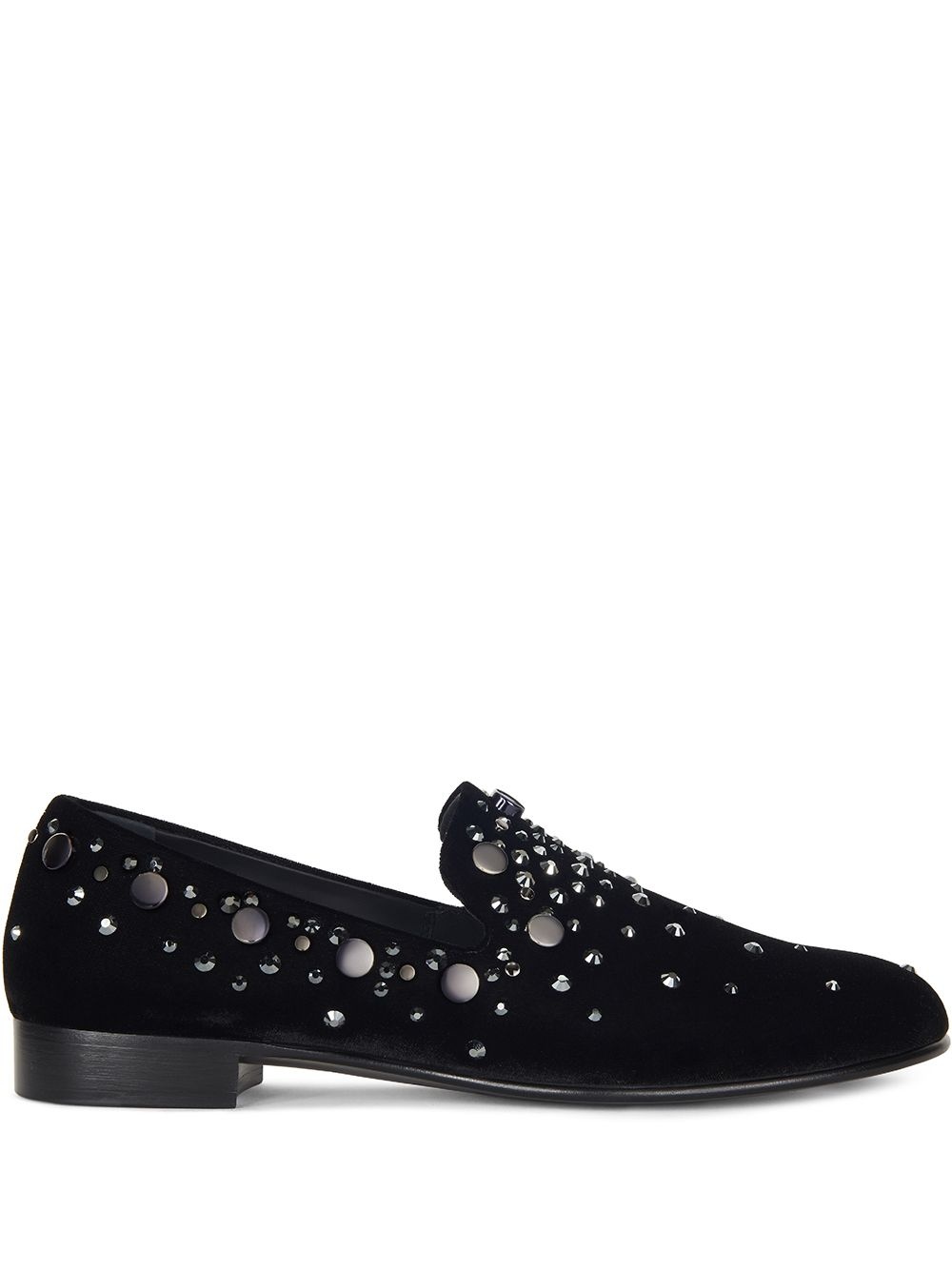 Seymour studded velvet loafers - 1