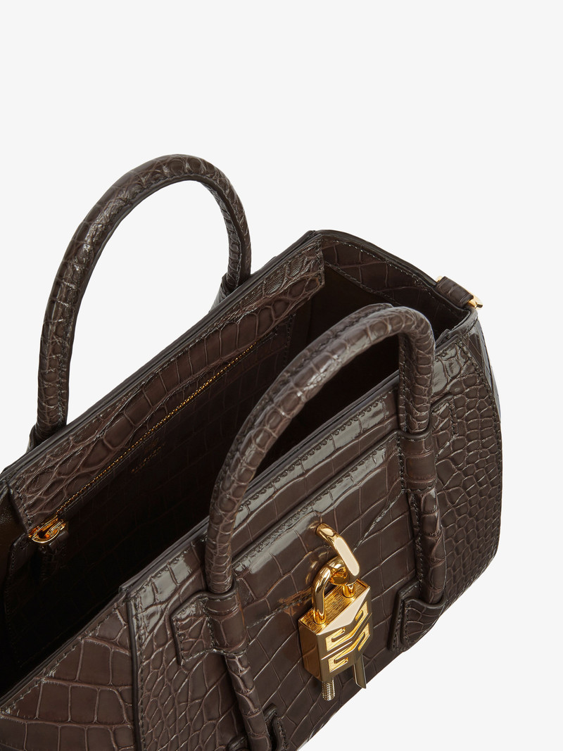 MINI ANTIGONA LOCK BAG IN CROCODILE 5