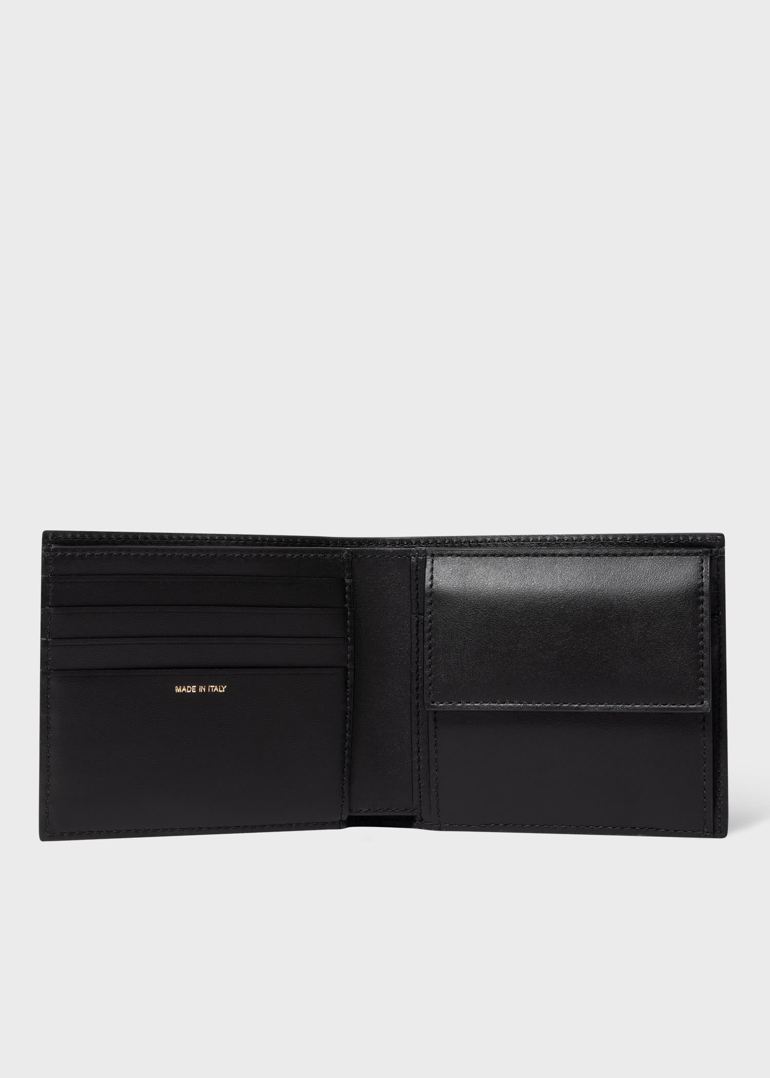 'Signature Stripe Block' Billfold And Coin Wallet - 2