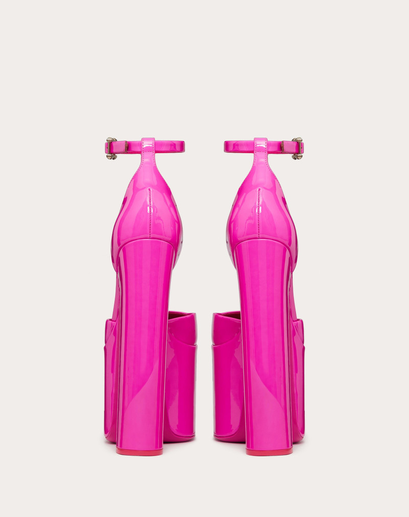 VALENTINO GARAVANI DISCOBOX PATENT LEATHER PLATFORM PUMP 180MM 3