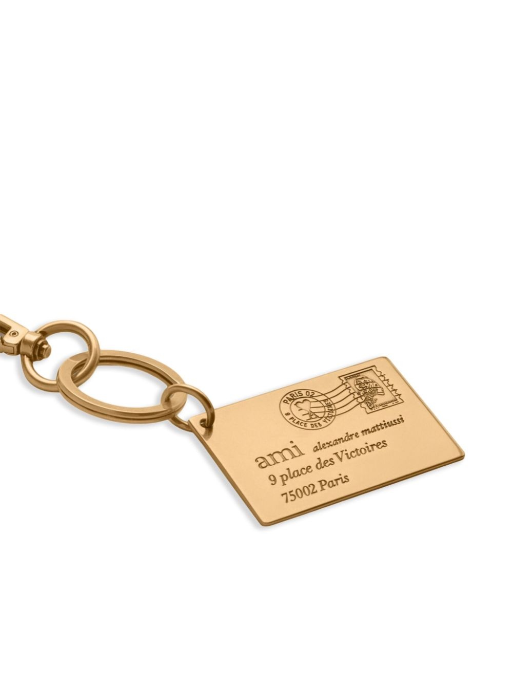 ENVELOPPE LOGO-DEBOSSED KEYRING - 2