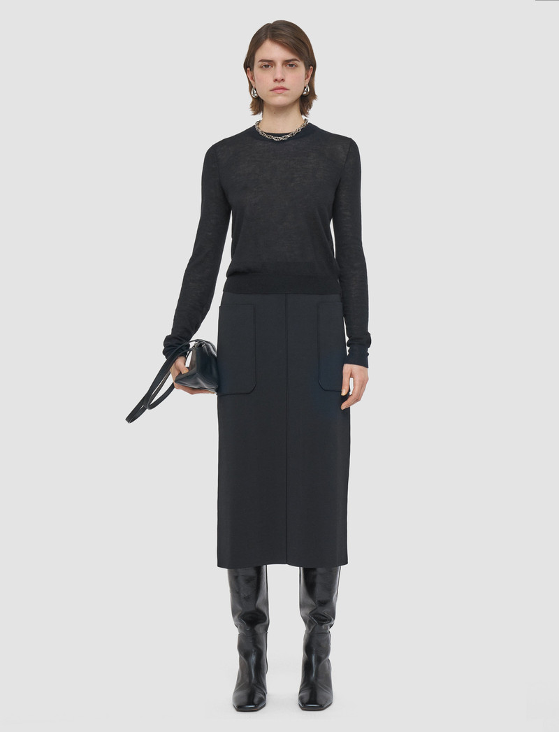 JOSEPH Cashair Round Neck Jumper outlook