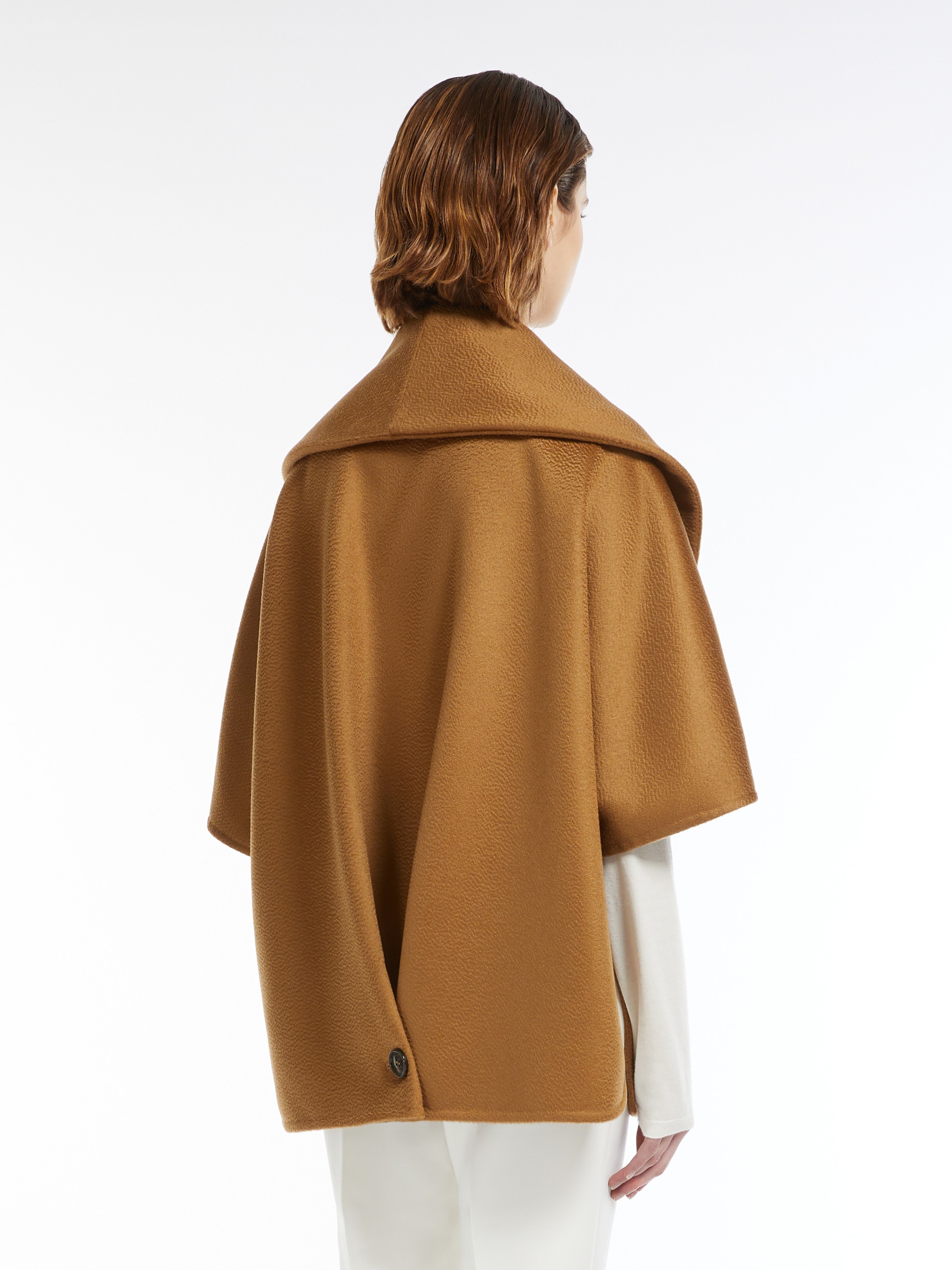 POTENTE Oversized cashmere cape - 4