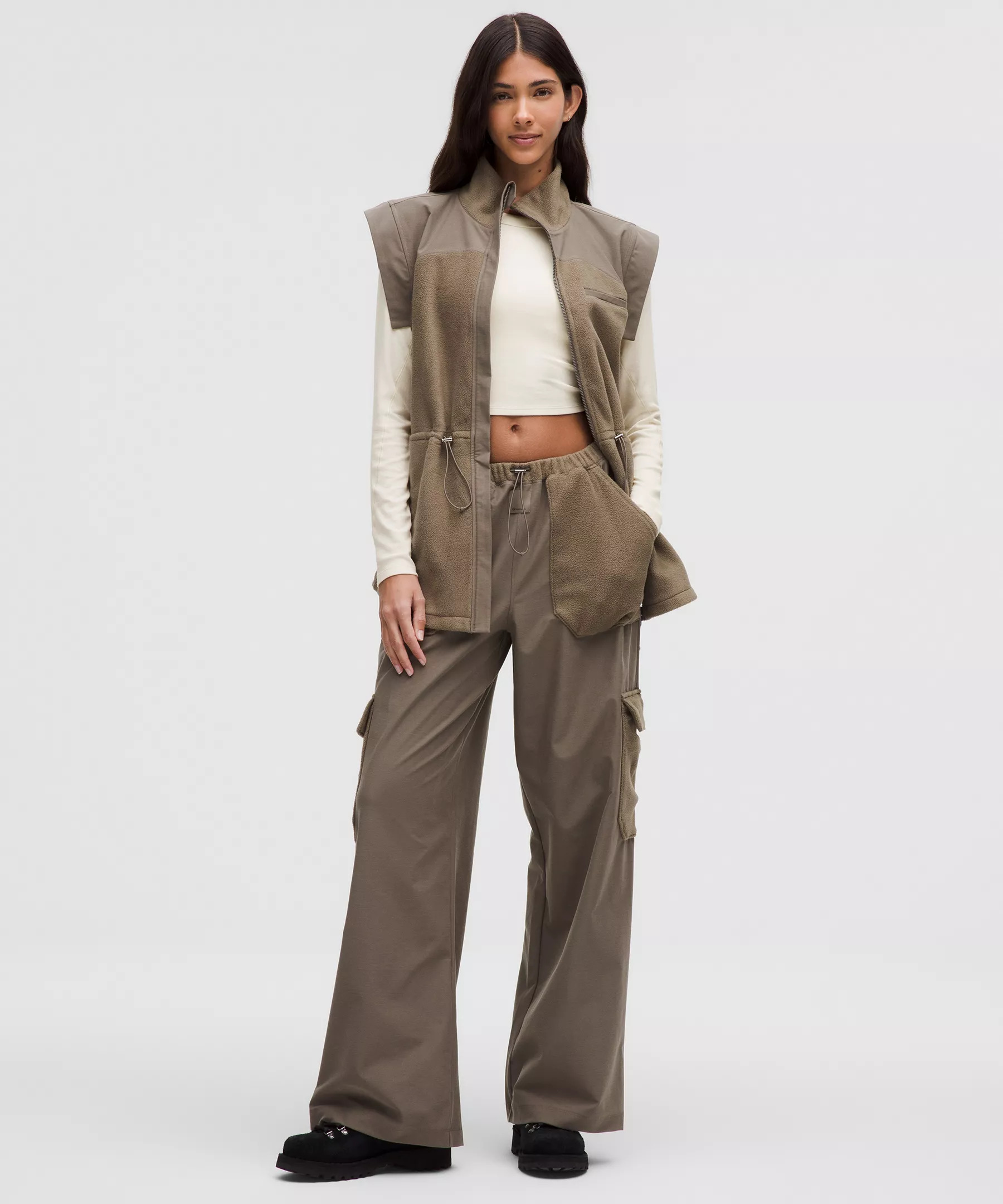 Hold Tight Straight-Hem Cropped Long-Sleeve Shirt - 2