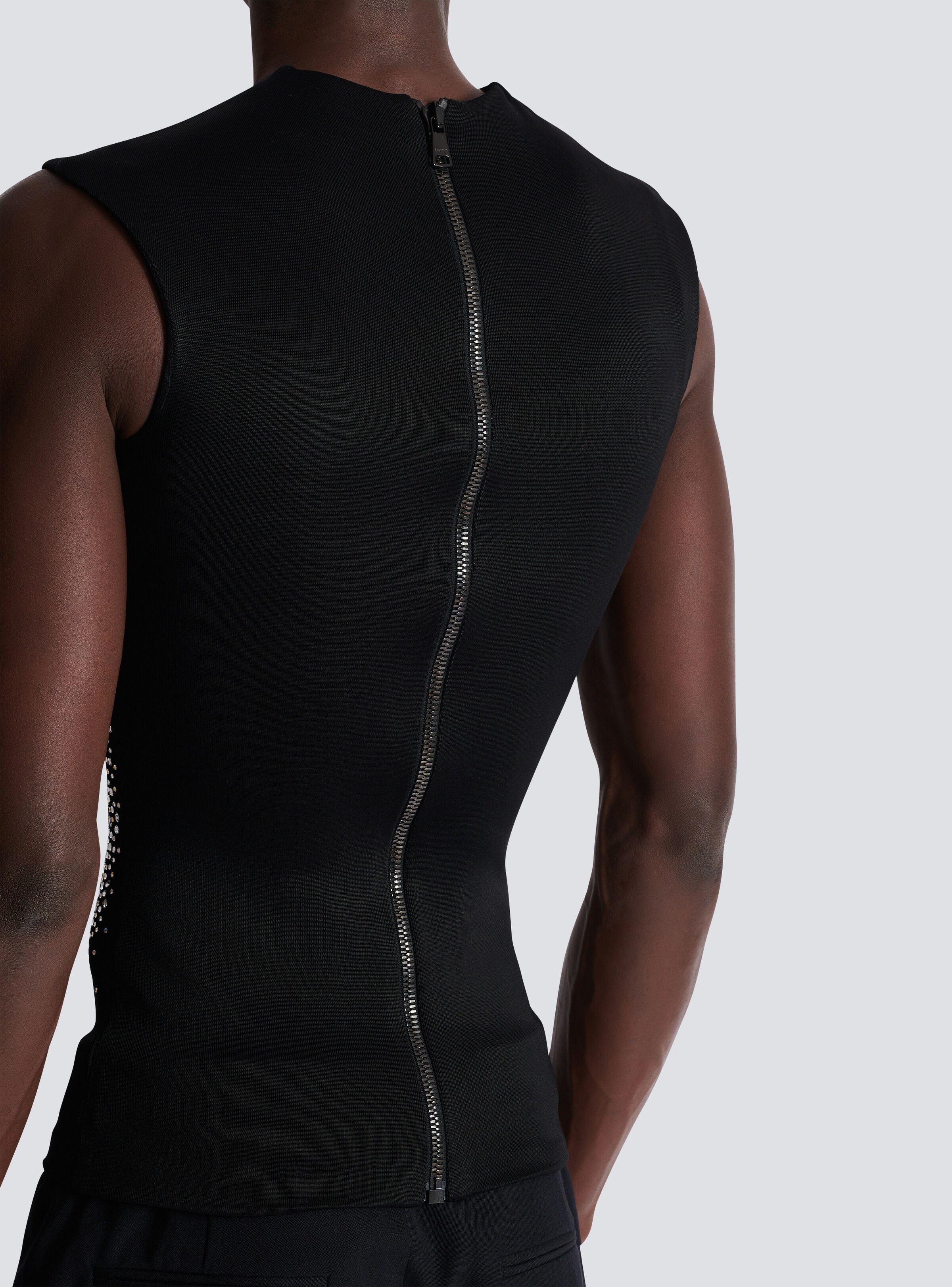 Rhinestone Galaxy tank top in sculpting jersey - 9