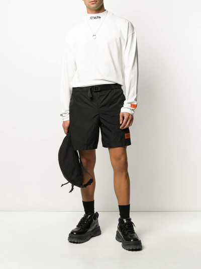 Heron Preston embroidered mock neck sweatshirt  outlook