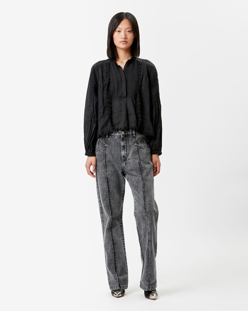 NADEGE DENIM PANTS - 2