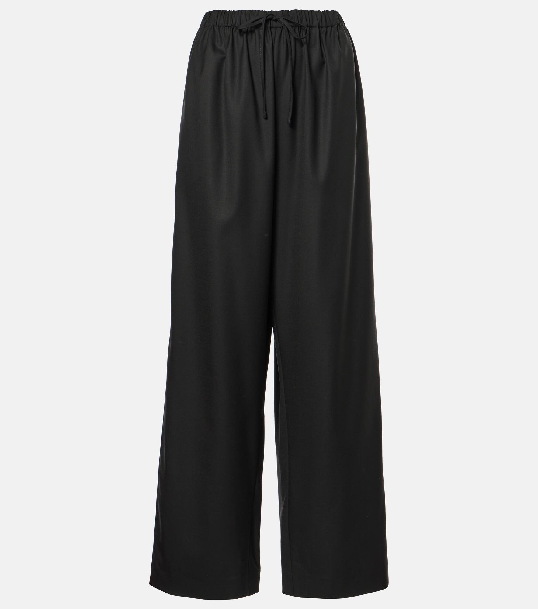 Hubert wool wide-leg pants - 1
