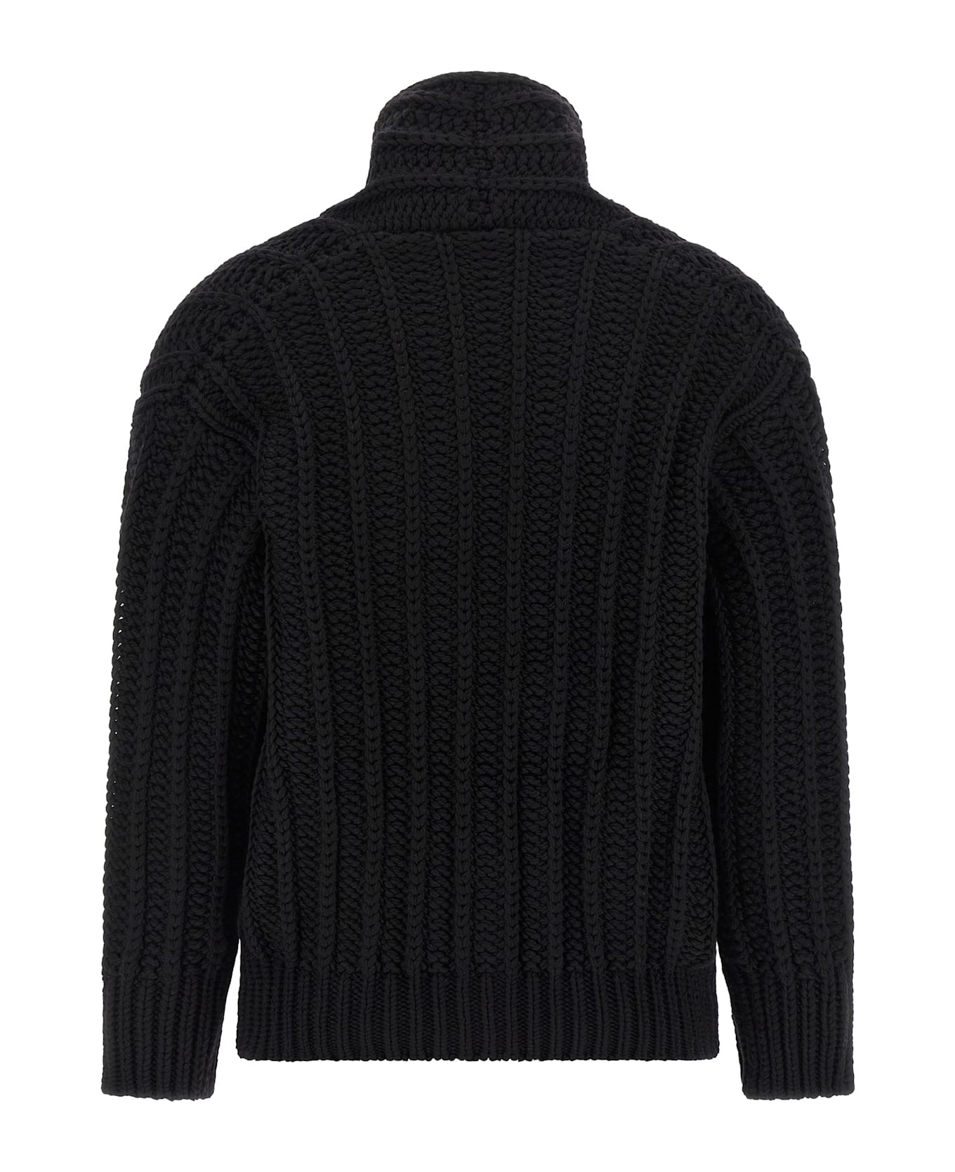 Coarse Wool Cardigan - 2