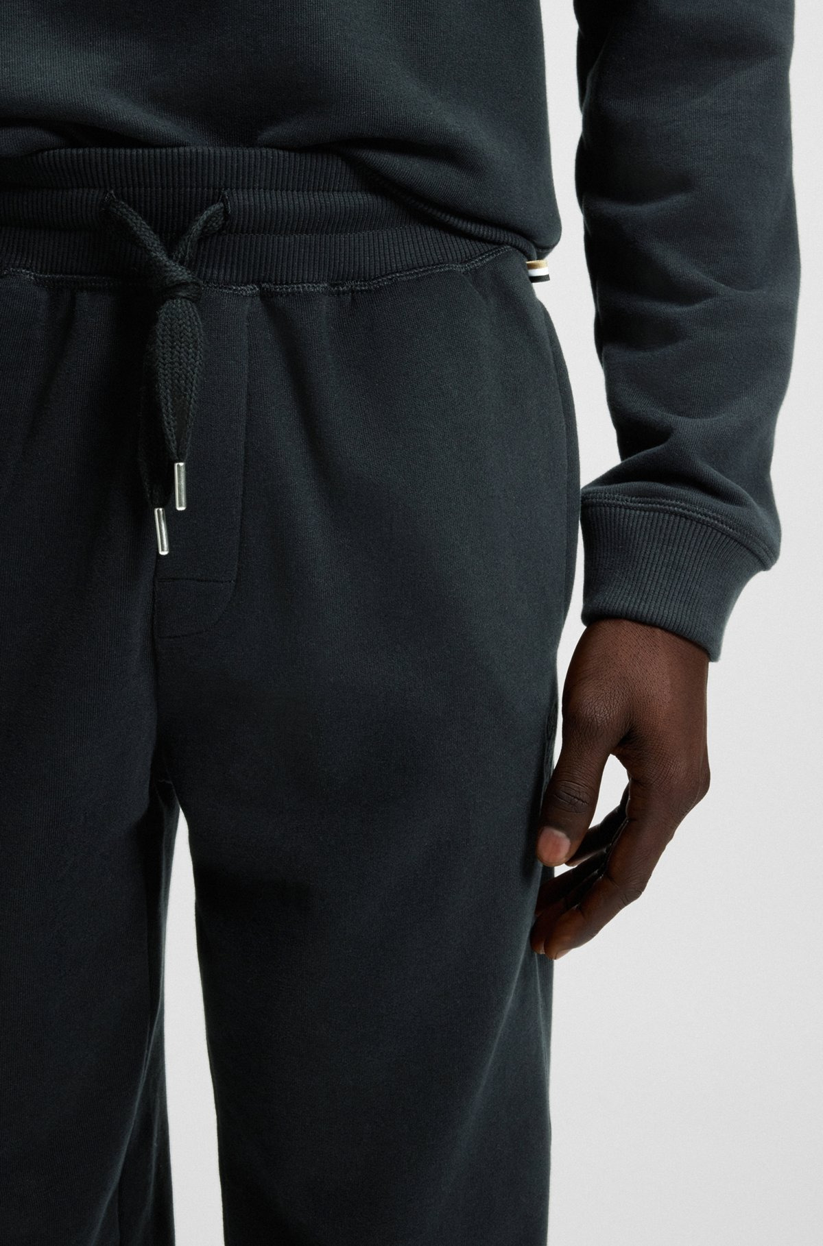COTTON-TERRY TRACKSUIT BOTTOMS WITH EMBROIDERED LOGO - 5
